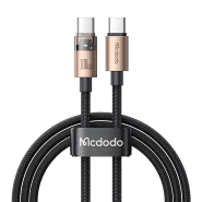 کابل شارژ USB-C به USB-C مک دودو مدل CA-5582 با توان 100 وات، طول 1.8 متر و نشانگر LED