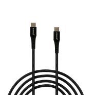 کابل شارژ فوق سریع 66 وات USB-C به USB-C گرند مدل GK-72 با روکش کنفی و جریان 6 آمپر