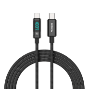 کابل شارژ 100 وات USB-C به USB-C هیسکا مدل LX-20CC با جریان 5 آمپر