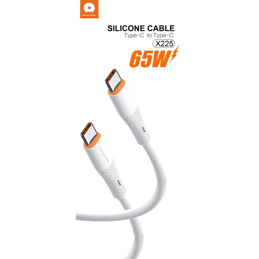 کابل شارژ 60 وات USB-C به USB-C WUW X225 کابل شارژ 60 وات USB-C به USB-C WUW X225