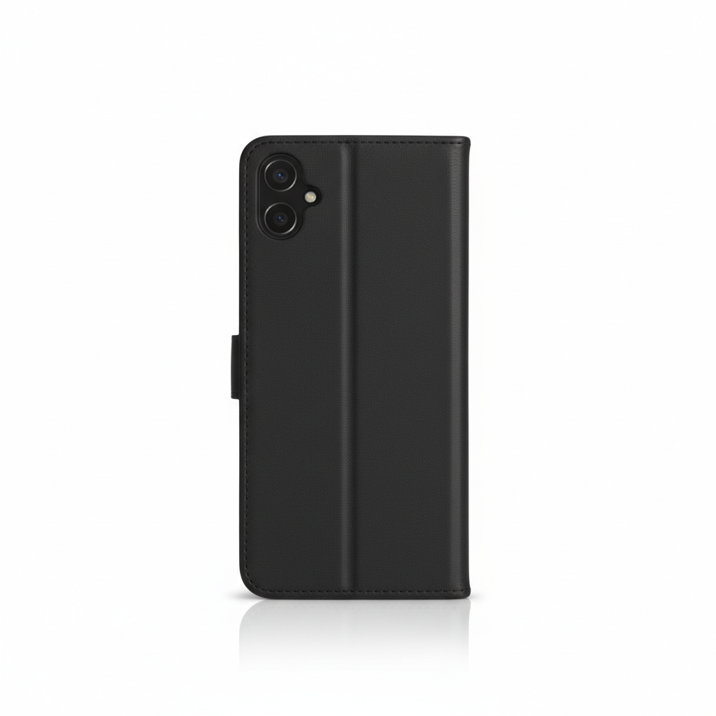کیف کلاسوری چرمی مشکی برای گوشی سامسونگ Galaxy A05 با درب مگنت دار و قابلیت استند کیف کلاسوری چرمی مشکی برای گوشی سامسونگ Galaxy A05 با درب مگنت دار و قابلیت استند