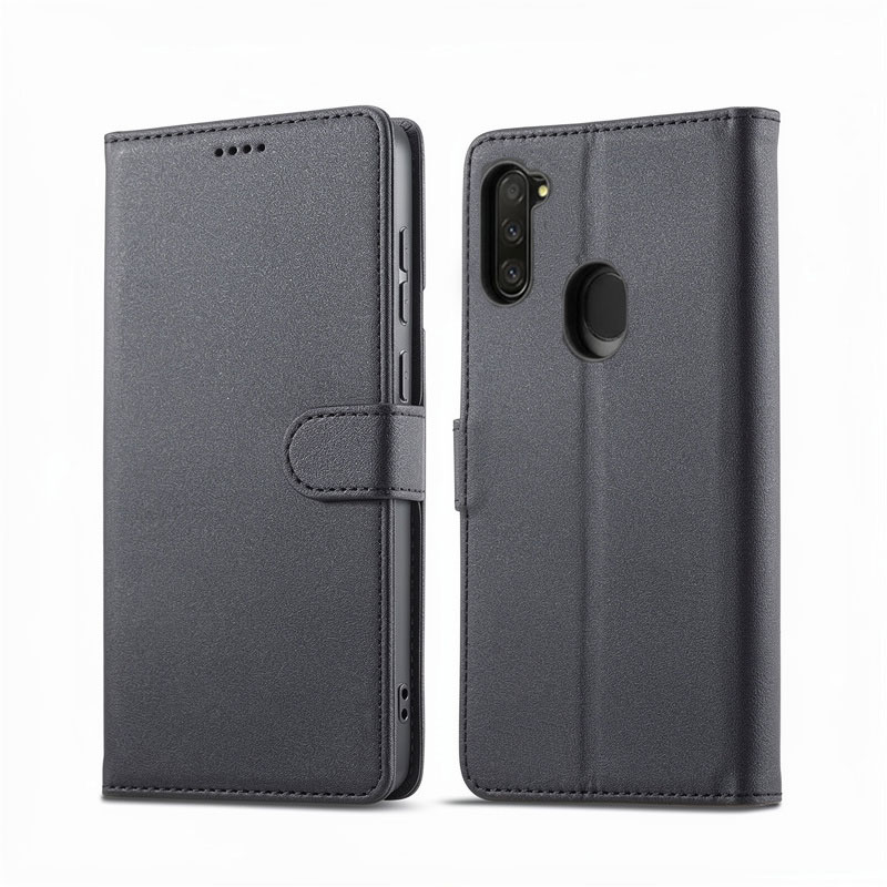 کیف کلاسوری چرمی مشکی برای گوشی سامسونگ Galaxy A11 با درب مگنت دار و قابلیت استند کیف کلاسوری چرمی مشکی برای گوشی سامسونگ Galaxy A11 با درب مگنت دار و قابلیت استند