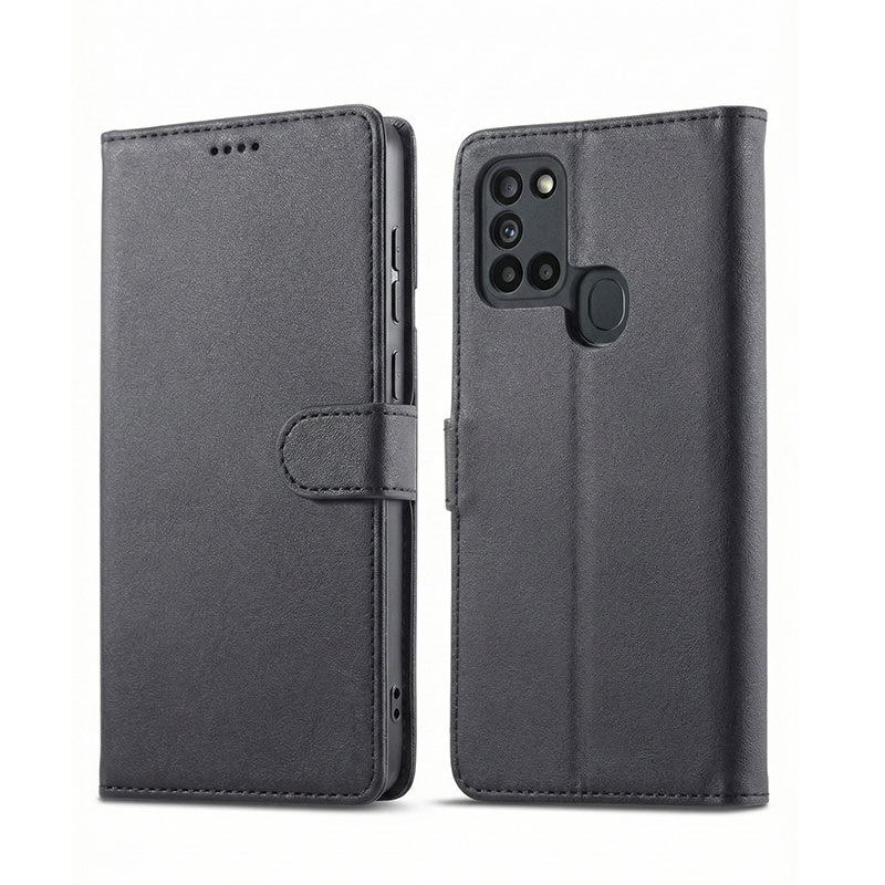 کیف کلاسوری چرمی مشکی برای گوشی سامسونگ Galaxy A21s با درب مگنت دار و قابلیت استند کیف کلاسوری چرمی مشکی برای گوشی سامسونگ Galaxy A21s با درب مگنت دار و قابلیت استند