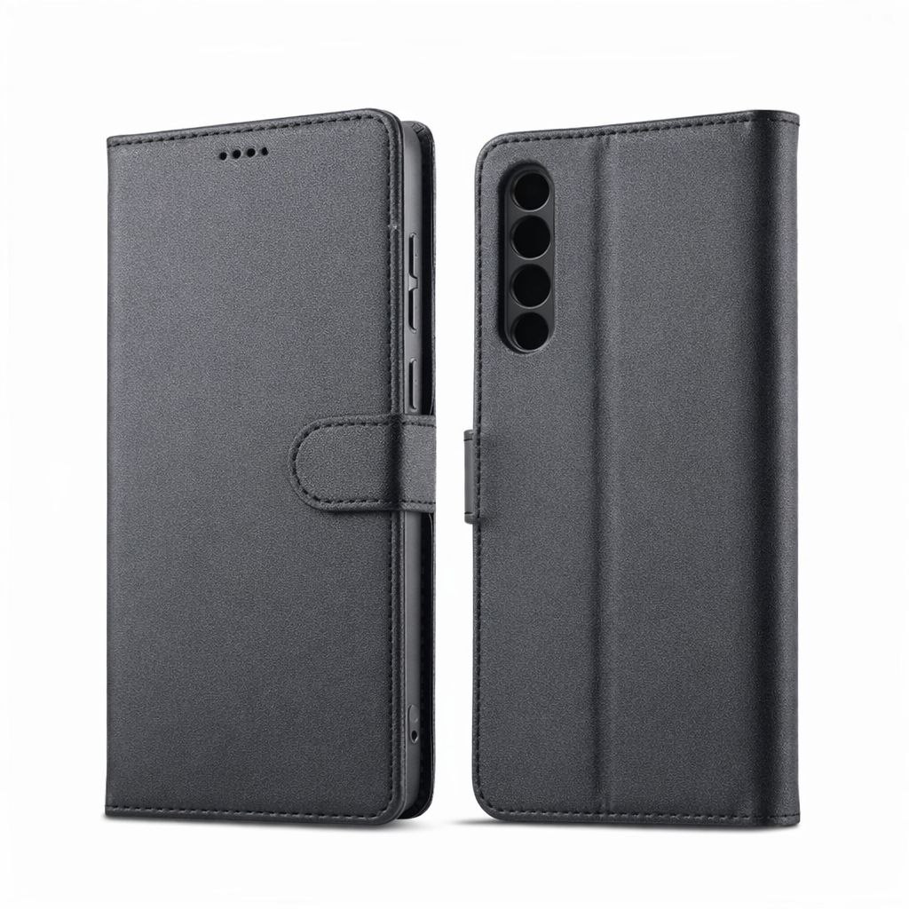 کیف کلاسوری چرمی مشکی برای گوشی سامسونگ Galaxy A50s با درب مگنت دار و قابلیت استند کیف کلاسوری چرمی مشکی برای گوشی سامسونگ Galaxy A50s با درب مگنت دار و قابلیت استند