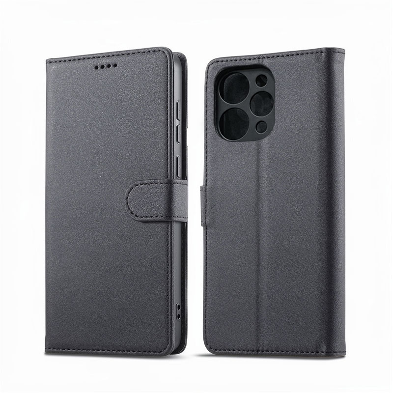 کیف کلاسوری چرمی مشکی برای گوشی شیائومی Redmi 12c با درب مگنت دار و قابلیت استند کیف کلاسوری چرمی مشکی برای گوشی شیائومی Redmi 12c با درب مگنت دار و قابلیت استند
