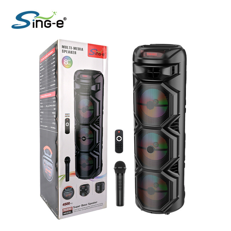 اسپیکر ۸ اینچی ZQS-8301 به همراه میکروفون و ریموت کنترل اسپیکر ۸ اینچی ZQS-8301 به همراه میکروفون و ریموت کنترل