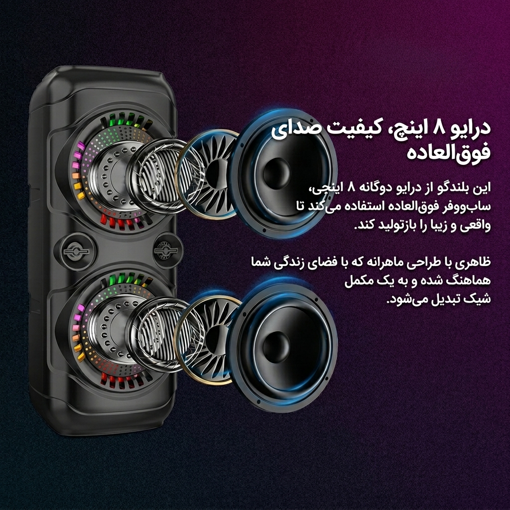 خرید اسپیکر ZQS-8229 خرید اسپیکر ZQS-8229