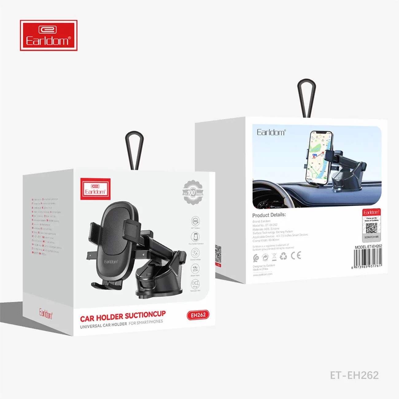 پایه نگهدارنده موبایل ماشین ارلدوم مدل ET-EH262 پایه نگهدارنده موبایل ماشین ارلدوم مدل ET-EH262